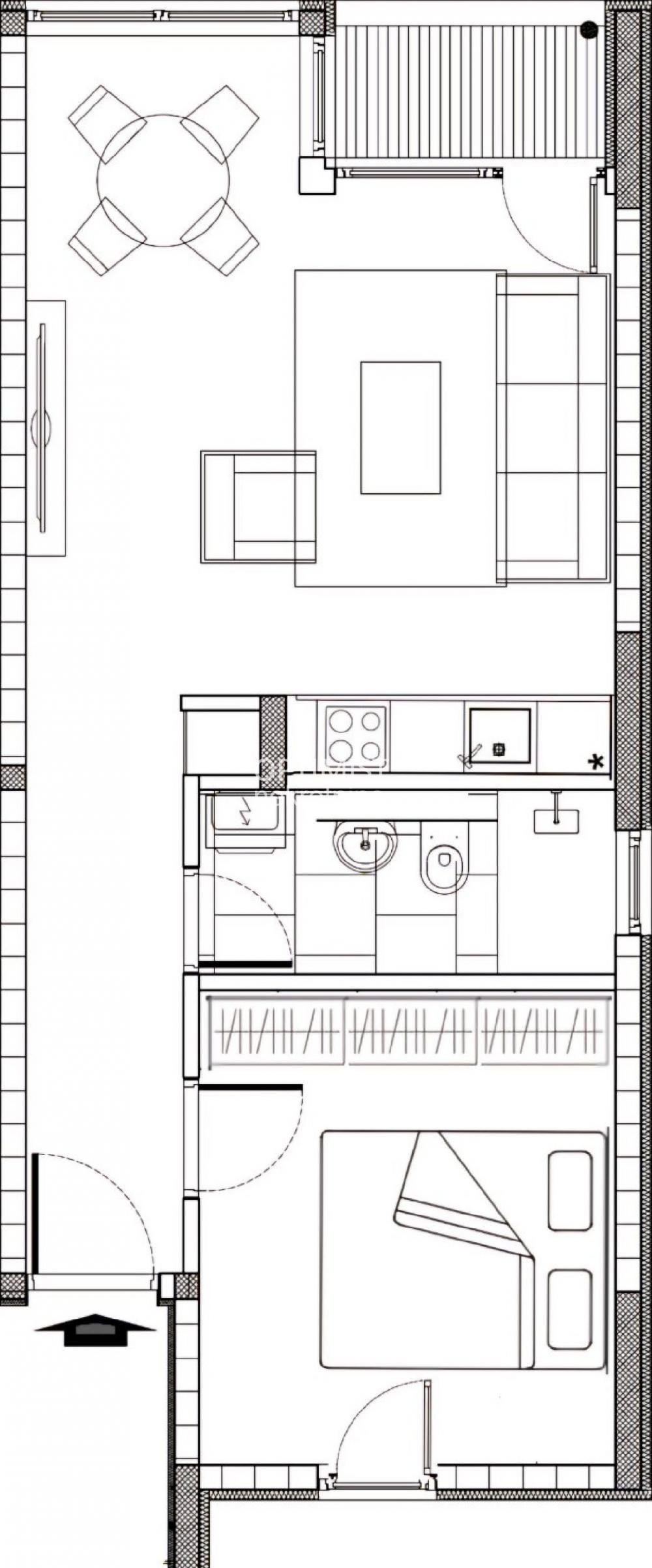 Batajnica, Braće Mihajlović Tripić, 45m2, 2.0 ID#2756