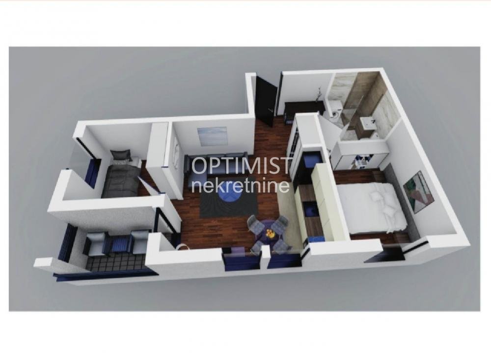 Bečmen, Đure Jakšića, 51.30m2, 2.5, nov ID#3339